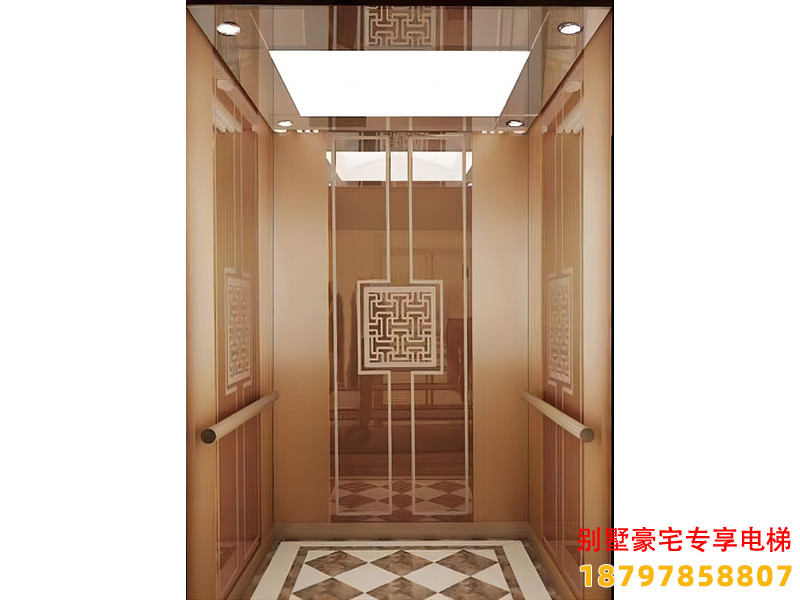 平山别墅电梯厅门装饰